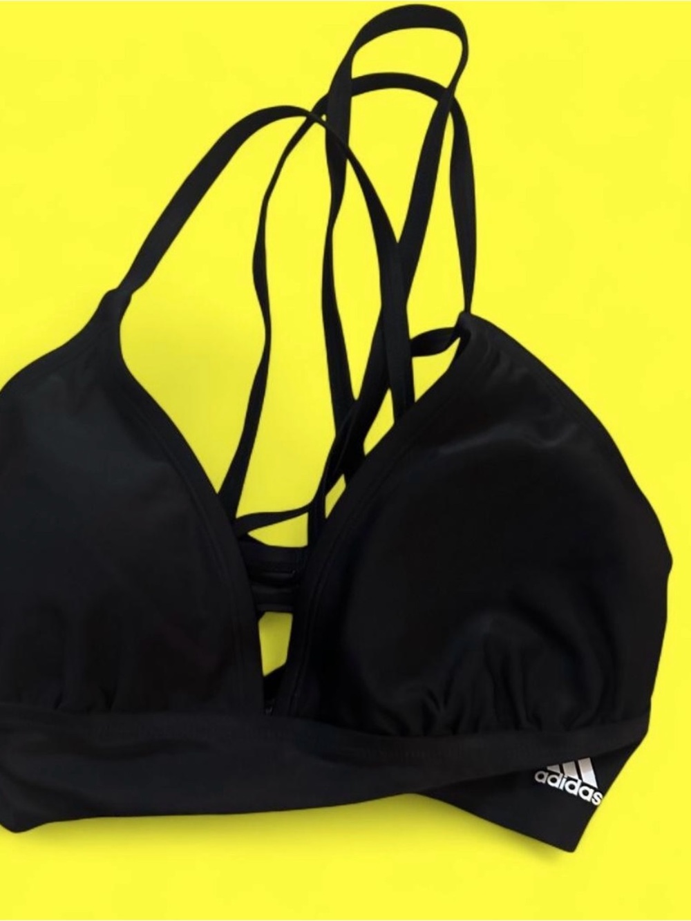 adidas Black Strappy Sports Bra with Multi-Back Straps